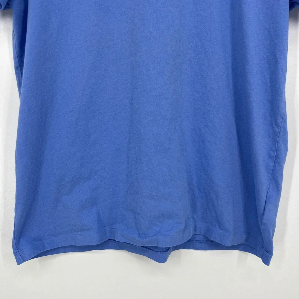 Polo Ralph Lauren Mens Custom Slim Fit Blue T-Shirt Large Yellow Pony Logo